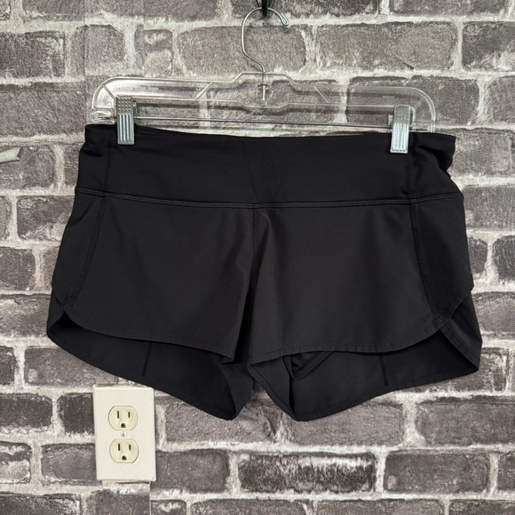 Lululemon Speed Short 4-way Stretch 2.5" Black shorts - Picture 1 of 9
